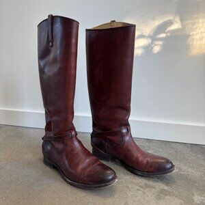 Frye Riding Boots - Lindsay Plate Redwood - Size 8.5